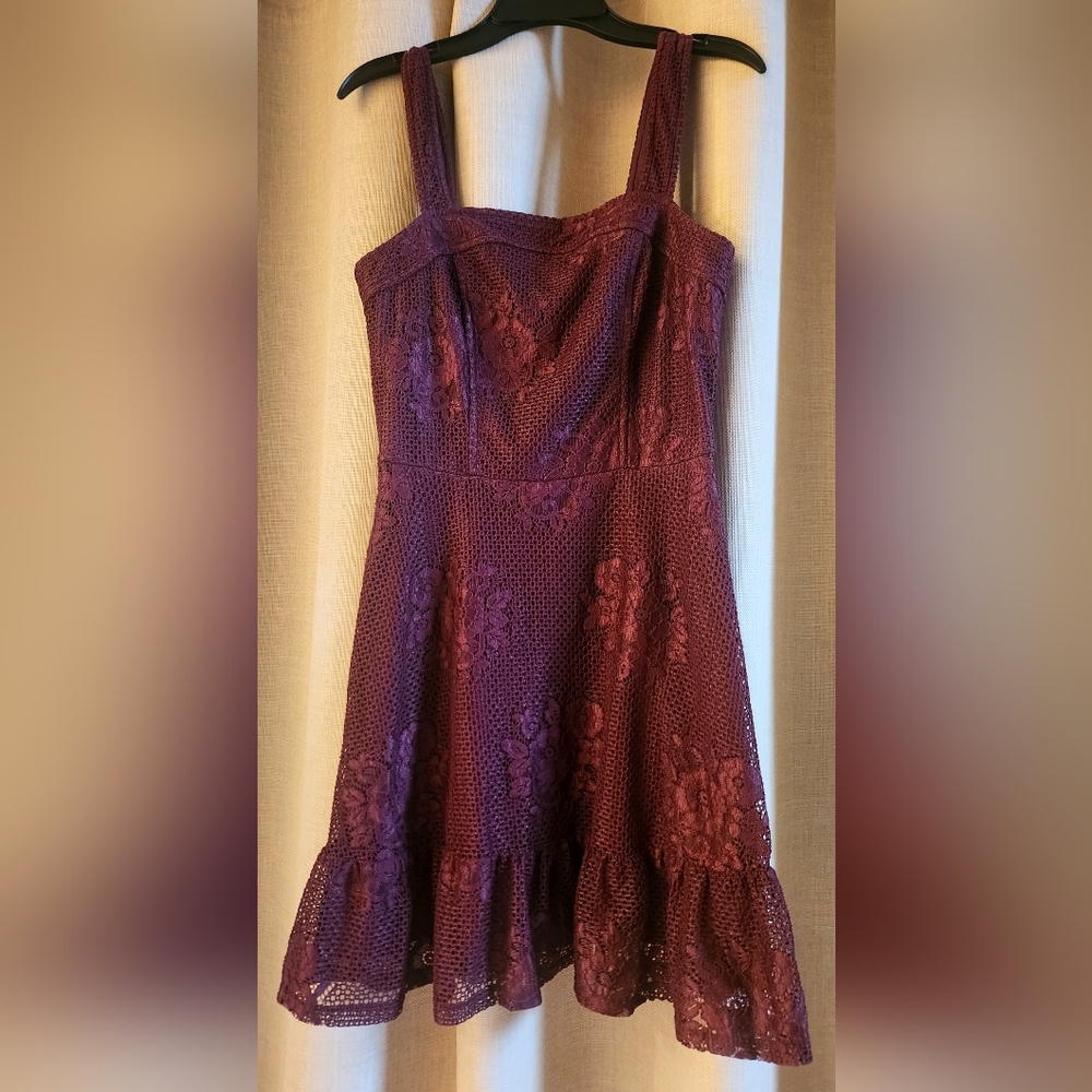 Speechless  Burgundy Lace Dress